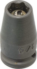 Apex - 1/4" Drive 1/4" Standard Magnetic Impact Socket - 6 Points, 7/8" OAL - Makers Industrial Supply