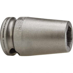 Apex - Impact Sockets Drive Size (Inch): 3/8 Size (Inch): 1/4 - Makers Industrial Supply