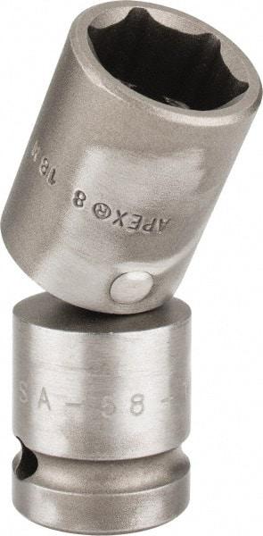 Apex - 1/2" Drive, Standard Hand Socket - 6 Points, 2-55/64" OAL - Makers Industrial Supply