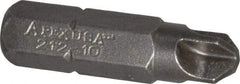 Apex - 1/4" Drive, #10 Torq-Set Screwdriver Bit - 1" OAL - Makers Industrial Supply