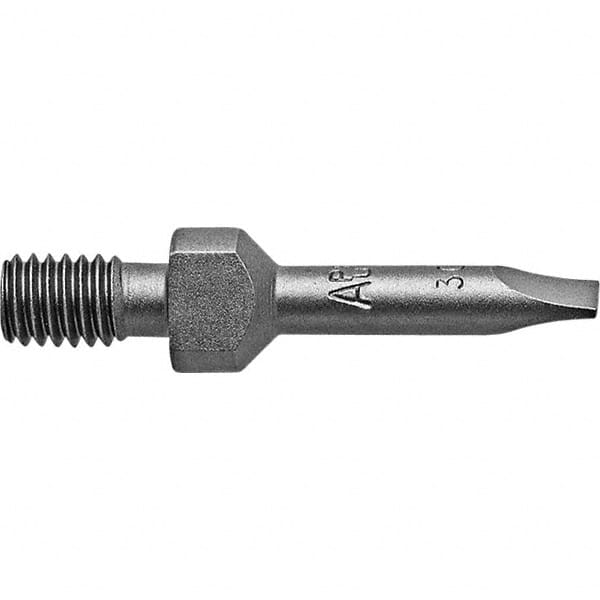 Apex - Power & Impact Screwdriver Bits & Holders; Bit Type: Slotted ; Hex Size (Inch): 1/4 ; Specialty Point Size: 5F-6R ; Overall Length Range: 1" - Exact Industrial Supply