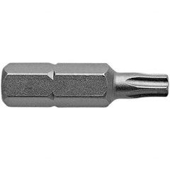 Apex - Torx Screwdriver Bits Type: Torx Bit Drive Size (Inch): 1/4 - Makers Industrial Supply