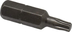 Apex - 5/16" Drive T25 Torx Screwdriver Bit - 1-1/4" OAL, Insert Bit - Makers Industrial Supply