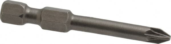 Apex - PZ.1 Posidriv Screwdriver Bit - 1/4" Hex Drive, 1-15/16" OAL - Makers Industrial Supply