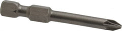 Apex - PZ.1 Posidriv Screwdriver Bit - 1/4" Hex Drive, 1-15/16" OAL - Makers Industrial Supply