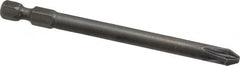 Apex - PZ.2 Posidriv Screwdriver Bit - 1/4" Hex Drive, 3-1/2" OAL - Makers Industrial Supply