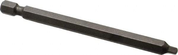 Apex - #2" Square Size Square Recess Bit - 1/4" Hex Drive, 3-1/2" OAL - Makers Industrial Supply