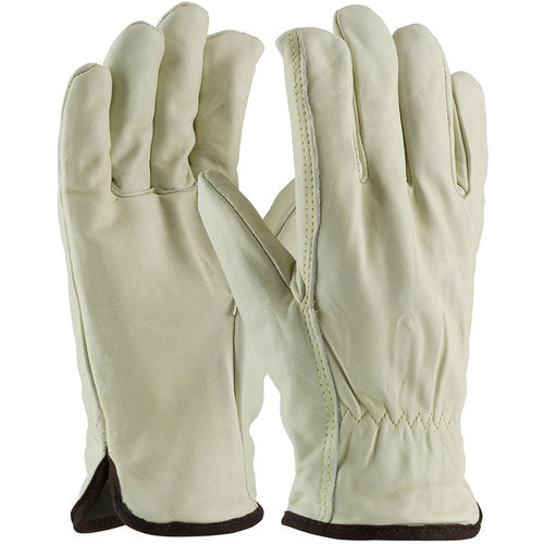 ‎77-218/L Insulated Drivers Gloves - Top Grain Cowhide Drivers - Premium - White Thermal Liner - Straight Thumb - Exact Industrial Supply