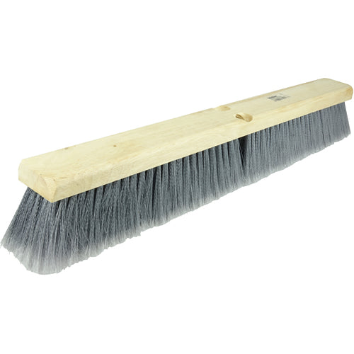 24″ Vortec Pro Fine Sweep Floor Brush, Flagged Grey Polystyrene Fill - Makers Industrial Supply