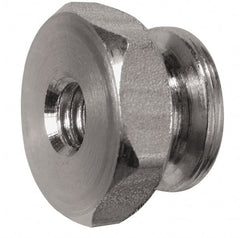 Electro Hardware - #8-32 UNC Thread, Uncoated, Grade 303 Stainless Steel Hex Thumb Nut - Makers Industrial Supply