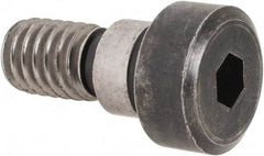 Holo-Krome - 3/8" Shoulder Diam x 1/4" Shoulder Length, 5/16-18 UNRC, Hex Socket Shoulder Screw - 4140 Alloy Steel, Uncoated, 1/4" Head Height x 9/16" Head Diam - Makers Industrial Supply