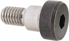 Holo-Krome - 1/2" Shoulder Diam x 3/8" Shoulder Length, 3/8-16 UNRC, Hex Socket Shoulder Screw - 4140 Alloy Steel, Uncoated, 5/16" Head Height x 3/4" Head Diam - Makers Industrial Supply