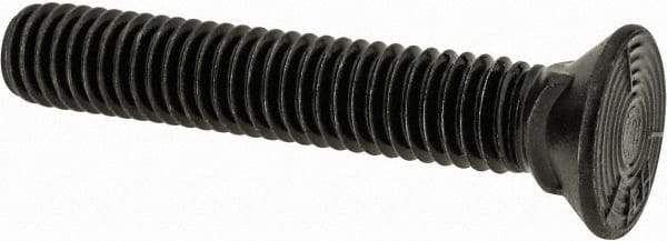 Value Collection - 3/8-16 UNC, 2-1/4" OAL, Steel Plow Bolt - Uncoated, Grade 5 - Makers Industrial Supply