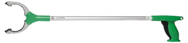 Unger - 32" Long Trash Pick Up Tool - Aluminum, Use for Bottles, Cans, Debris, Paper - Makers Industrial Supply