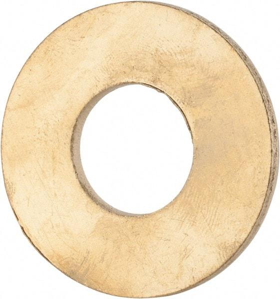 Value Collection - 3/4" Screw, Brass Standard Flat Washer - 0.812" ID x 1-7/8" OD, 0.114" Thick, Plain Finish - Makers Industrial Supply