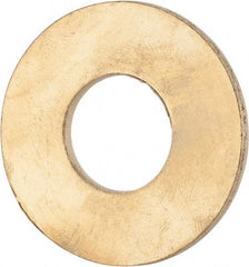 Value Collection - 3/4" Screw, Brass Standard Flat Washer - 0.812" ID x 1-7/8" OD, 0.114" Thick, Plain Finish - Makers Industrial Supply