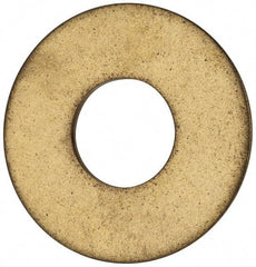 Value Collection - 7/8" Screw, Brass Standard Flat Washer - 0.937" ID x 2-1/4" OD, 0.128" Thick, Plain Finish - Makers Industrial Supply