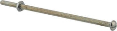 Value Collection - #10-24 UNC, 5" Length Under Head Slotted Drive Machine Screw - Round Head, Grade 2 Steel, Zinc-Plated Finish, Without Washer - Makers Industrial Supply