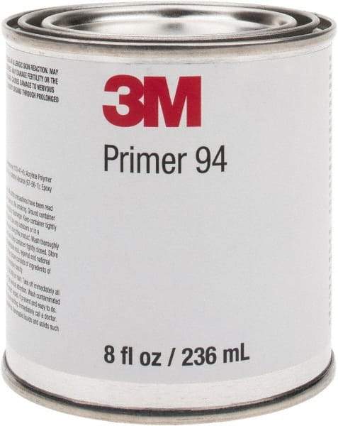 3M - 236.5 mL, Light Yellow Adhesive Primer - For Use with 3M Tapes - Makers Industrial Supply