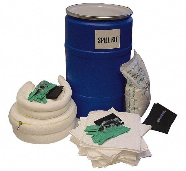 PRO-SAFE - Universal & Universal/Chemical Spill Kit - 55 Gal Polypropylene Drum - Makers Industrial Supply