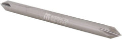 Made in USA - 3/16" Diam 4 Flute Double End Solid Carbide Chamfer Mill - Makers Industrial Supply