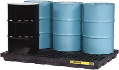 Justrite - 6 Drum, 73 Gallon Sump Capacity, Accumulation Center - Makers Industrial Supply