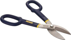 Irwin - 2" Length of Cut, Straight Pattern Tinner's Snip - 10" OAL, Vinyl Handle, 24 AWG Steel Capacity - Makers Industrial Supply