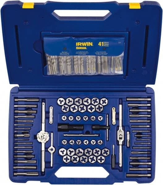 Tap & Die Sets 76PC3-12MM&2PC 6-1/2″ CARB TAP&DIE SET&ADPT SET