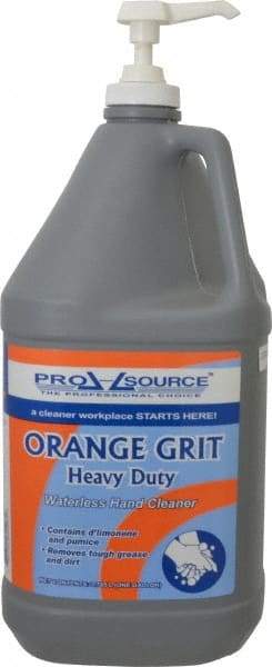 PRO-SOURCE - 1 Gal Pump Bottle Liquid Hand Cleaner - Orange (Color), Citrus Scent - Makers Industrial Supply