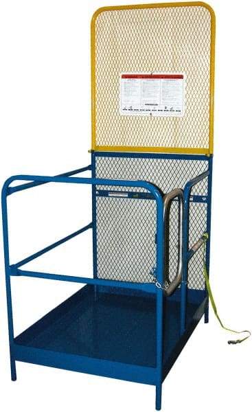 Vestil - 89" Platform - Forklift Work Platform, 1,000 Lb Capacity, 89-5/8" Platform Height, 36" Base Width x 36" Base Depth - Makers Industrial Supply