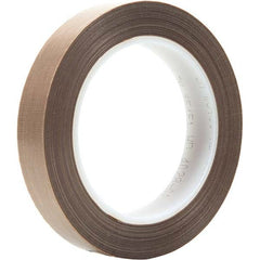 3M - 36 Yd x 3/4" Brown PTFE Film Tape - Makers Industrial Supply