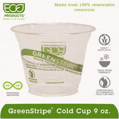 ECO PRODUCTS - Renewable & Compostable Cold Cups - 9 oz - Clear - Makers Industrial Supply