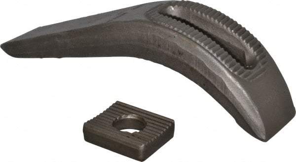 Gibraltar - 1" Stud, Carbon Steel, Plain Strap Clamp - 12" OAL x 2-3/4" Wide x 6-1/4" High, Plain Nose - Makers Industrial Supply