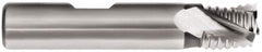 Interstate - 1/2" Diam, Coarse Pitch, 1/2" LOC, 3 Flute Cobalt Roughing Square End Mill - Uncoated, 2-1/2" OAL, 1/2" Shank Diam, Single End, Centercutting - Makers Industrial Supply