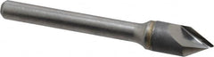 Hertel - 3/8" Head Diam, 1/4" Shank Diam, 1 Flute 60° Solid Carbide Countersink - Makers Industrial Supply