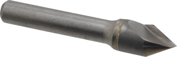 Hertel - 1/2" Head Diam, 3/8" Shank Diam, 1 Flute 60° Solid Carbide Countersink - Makers Industrial Supply