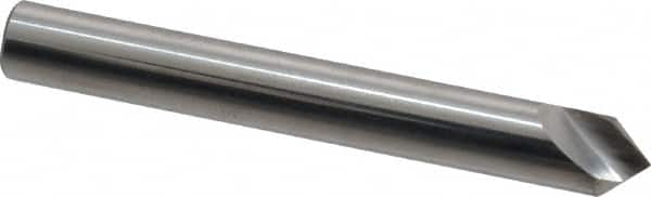 Hertel - 1/4" Head Diam, 1/4" Shank Diam, 1 Flute 82° Solid Carbide Countersink - Makers Industrial Supply