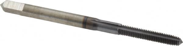 Hertel - M3x0.50 Metric Coarse D5 Thread Limit Plug Thread Forming Tap - High Speed Steel, TiCN Finish, 1-15/16" OAL - Makers Industrial Supply