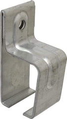 National Mfg. - 300 Lb Capacity, Galvanized, Single Box Rail Bracket - 2" Long, 4-1/2" High, 2-1/4" Wide - Makers Industrial Supply