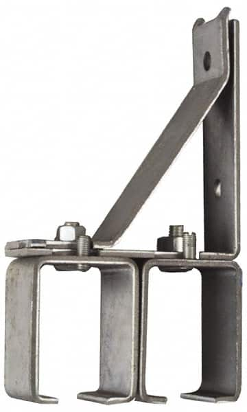 National Mfg. - 300 Lb Capacity, Galvanized, Double Splice Box Rail Bracket - 1-3/4" Long, 8-3/8" High, 4-1/2" Wide - Makers Industrial Supply