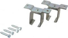 National Mfg. - 300 Lb Capacity, Galvanized, Single Ceiling Box Rail Bracket - 4-7/8" Long, 3-1/2" High, 1-1/2" Wide - Makers Industrial Supply