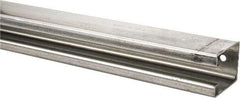 National Mfg. - 12 Ft Long, 450 Lb Capacity, Straight Boxrail - Galvanized, Series 5116 - Makers Industrial Supply