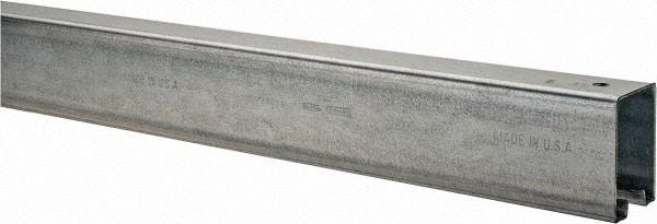 National Mfg. - 6 Ft Long, 450 Lb Capacity, Straight Boxrail - Galvanized, Series 5116 - Makers Industrial Supply