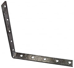 National Mfg. - 10" Long x 1-1/4" Wide, Steel, Corner Brace - Hot-Dipped Galvanized - Makers Industrial Supply