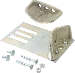 National Mfg. - 1 Panel, Commercial Zinc Plated Steel Floor Guide - Up to 3" Door Thickness - Makers Industrial Supply