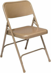 NPS - 18-1/4" Wide x 20-1/4" Deep x 29-1/2" High, Steel Standard Folding Chair - Beige - Makers Industrial Supply