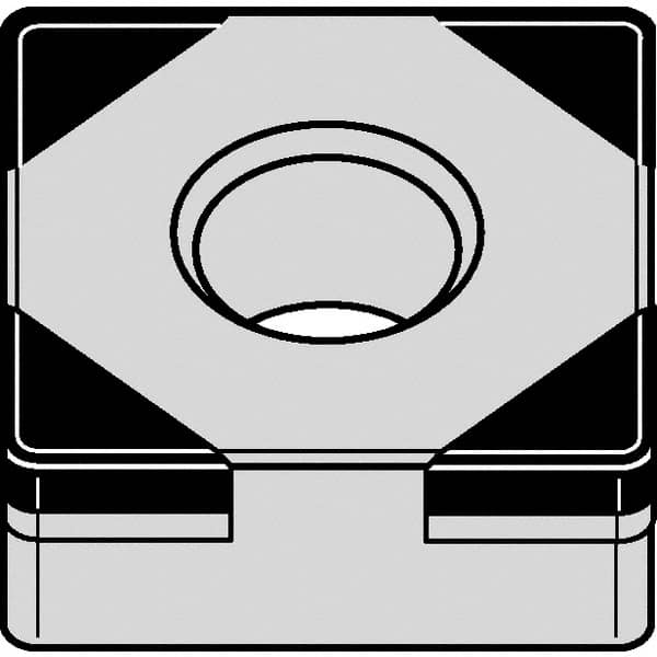 Kennametal - SNGA432 S0425 Grade KB1610 PCBN Turning Insert - 90° Square, 1/2" Inscr Circle, 3/16" Thick, 1/32" Corner Radius - Makers Industrial Supply