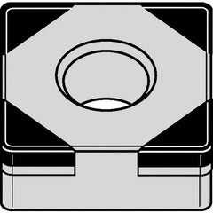 Kennametal - SNGA432 S0425 Grade KB1610 PCBN Turning Insert - 90° Square, 1/2" Inscr Circle, 3/16" Thick, 1/32" Corner Radius - Makers Industrial Supply