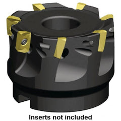 Kennametal - 4 Inserts, 40mm Cut Diam, 16mm Arbor Diam, 9.9mm Max Depth of Cut, Indexable Square-Shoulder Face Mill - 0/90° Lead Angle, 40mm High, EC10.., EP10.. Insert Compatibility, Series Mill 1-10 - Makers Industrial Supply