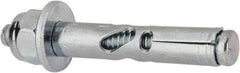 Powers Fasteners - 1/4" Diam, 1/4" Drill, 1-3/8" OAL, Sleeve Concrete Anchor - 1018 Steel, Acorn Nut Head, Hex Drive - Makers Industrial Supply